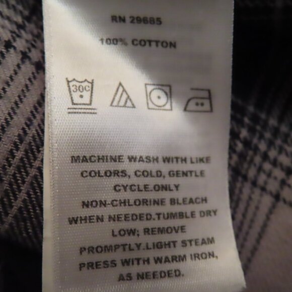 Pendleton Cotton Flannel Plaid Button Front Shirt Black/Gray Outdoor XL - Picture 9 of 13